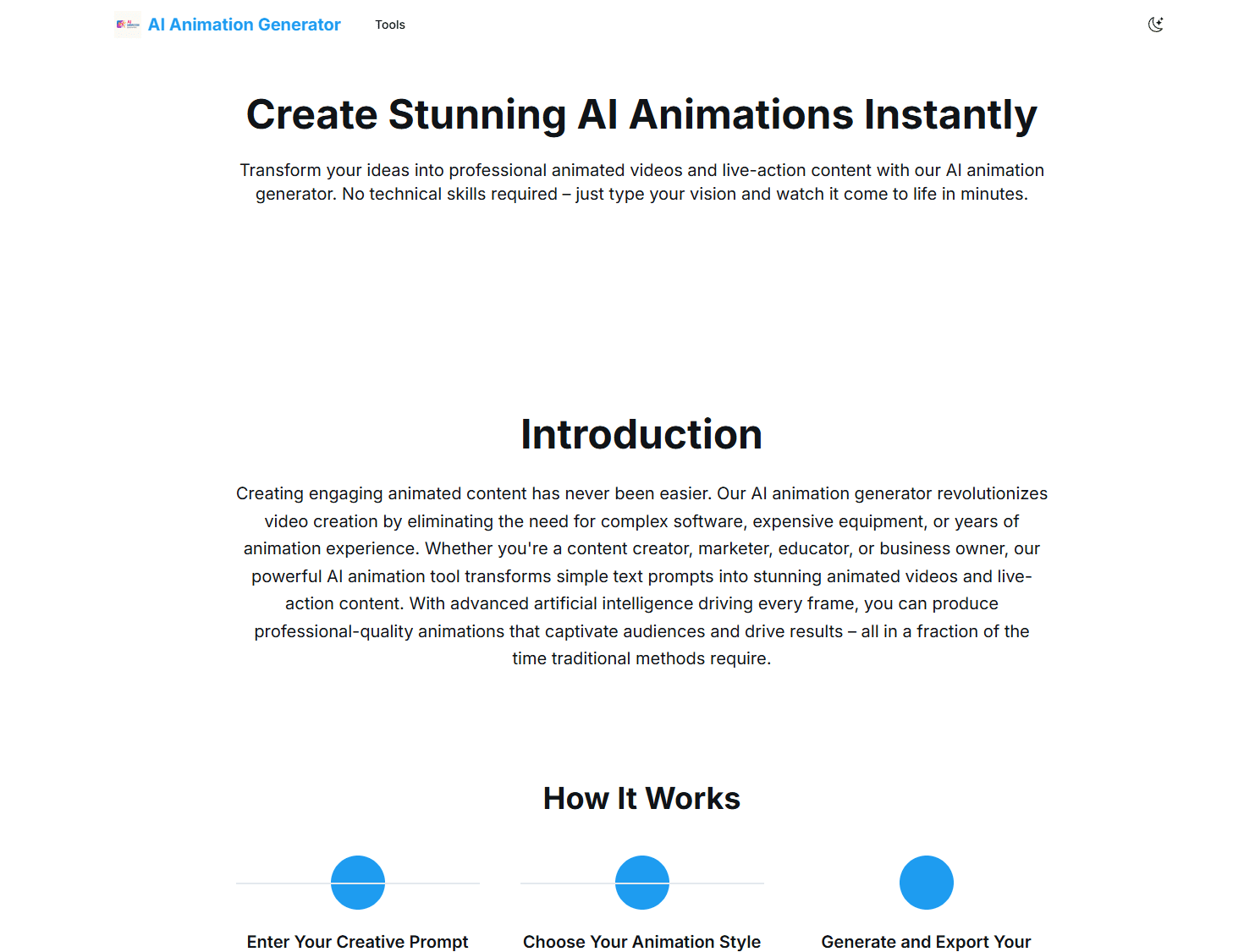 AI Animation Generator - Create Stunning AI Animations Instantly