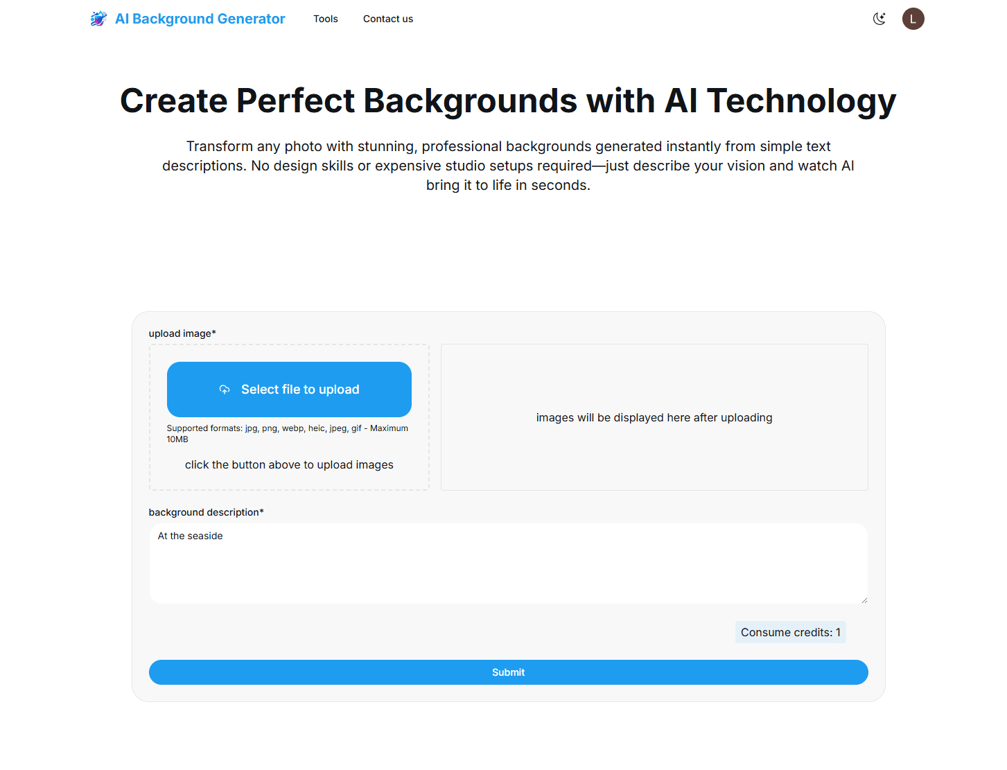 AI Background Generator - Create Perfect Backgrounds with AI Technology