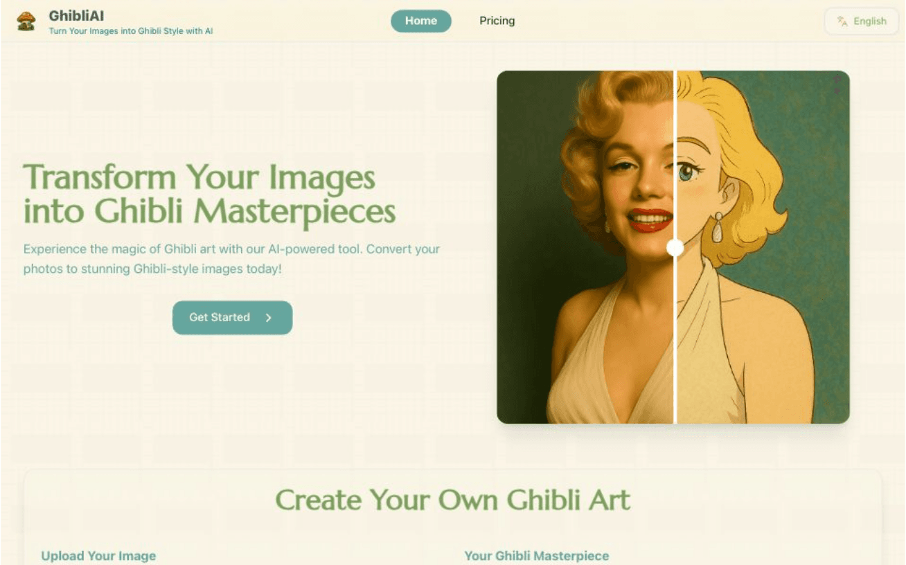 ghibliai.info - Turn Your Images into Ghibli Style with AI - GhibliAI