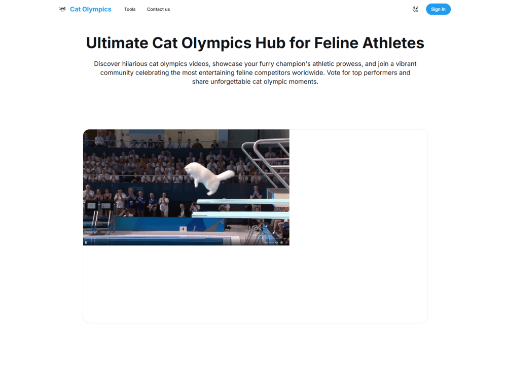 Cat Olympics - Ultimate Cat Olympics Hub for Feline Athletes