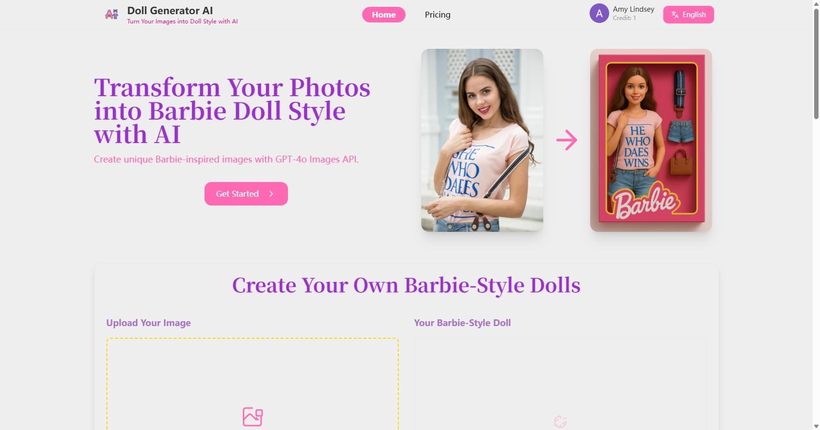 dollgenerator - AI Barbie Doll Generator - Transform Photos to Barbie Style
